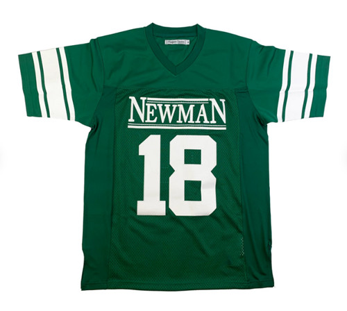 Men's Newman #18 Peyton Manning Green Stitched Football Jersey